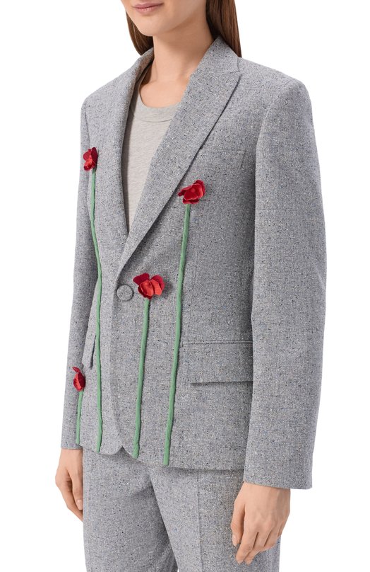 Твидовый жакет Moschino A0512/0414 Серый  A0512/0414 Фото 3