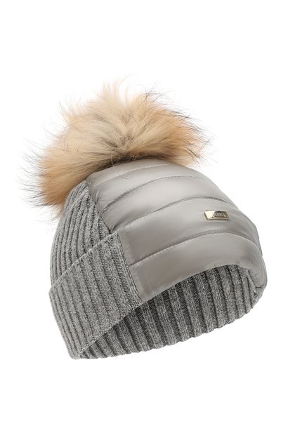 Утепленная шапка с меховым помпоном HERNO, арт. BER001G/12017, фото 1