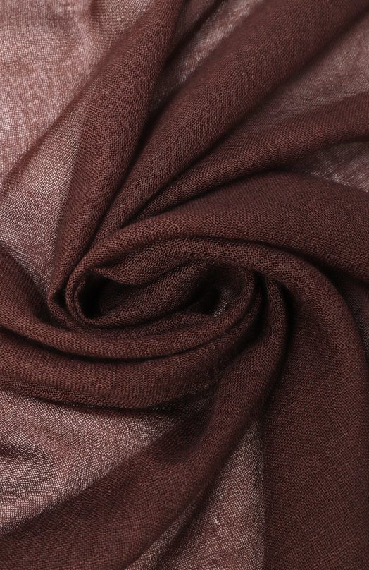 Шарф из кашемира и шелка Brunello Cucinelli MSC924059P Коричневый  MSC924059P Фото 3