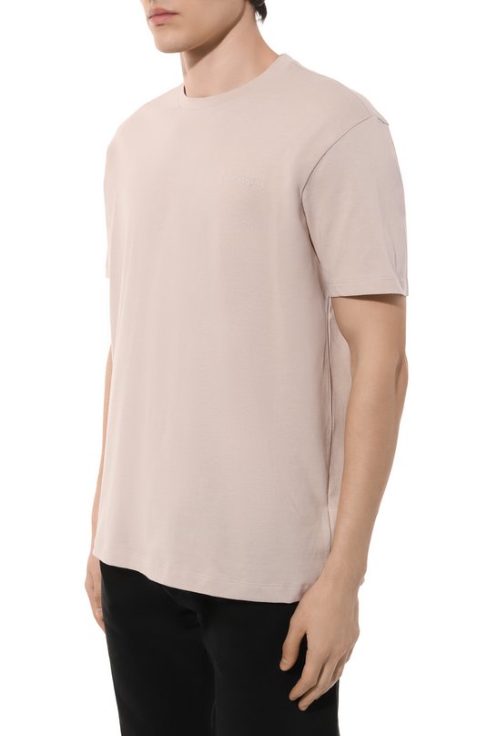 Хлопковая футболка Paul&Shark 25411047/XL Бежевый  25411047/XL Фото 3