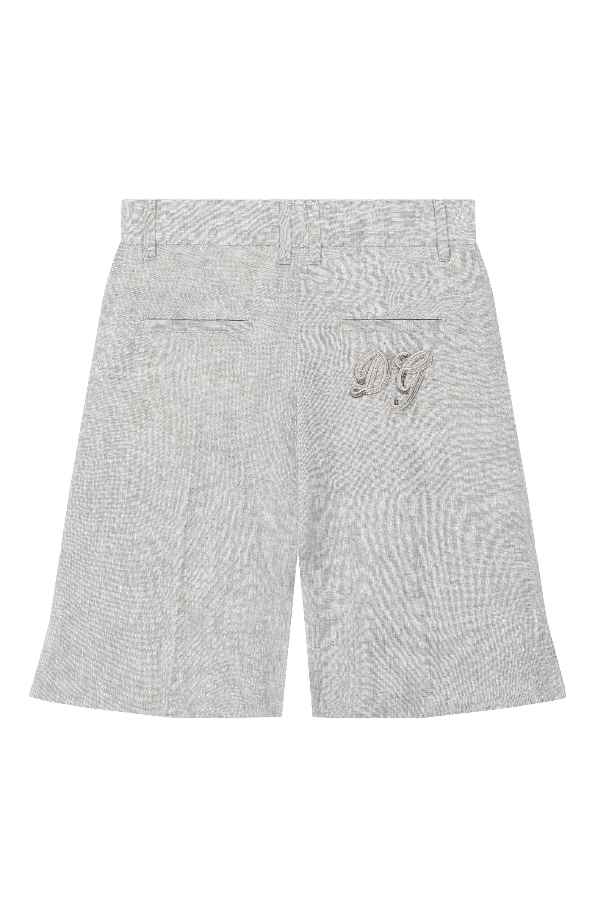 Льняные шорты DOLCE & GABBANA, арт. L44Q00/FU4LG, фото 2