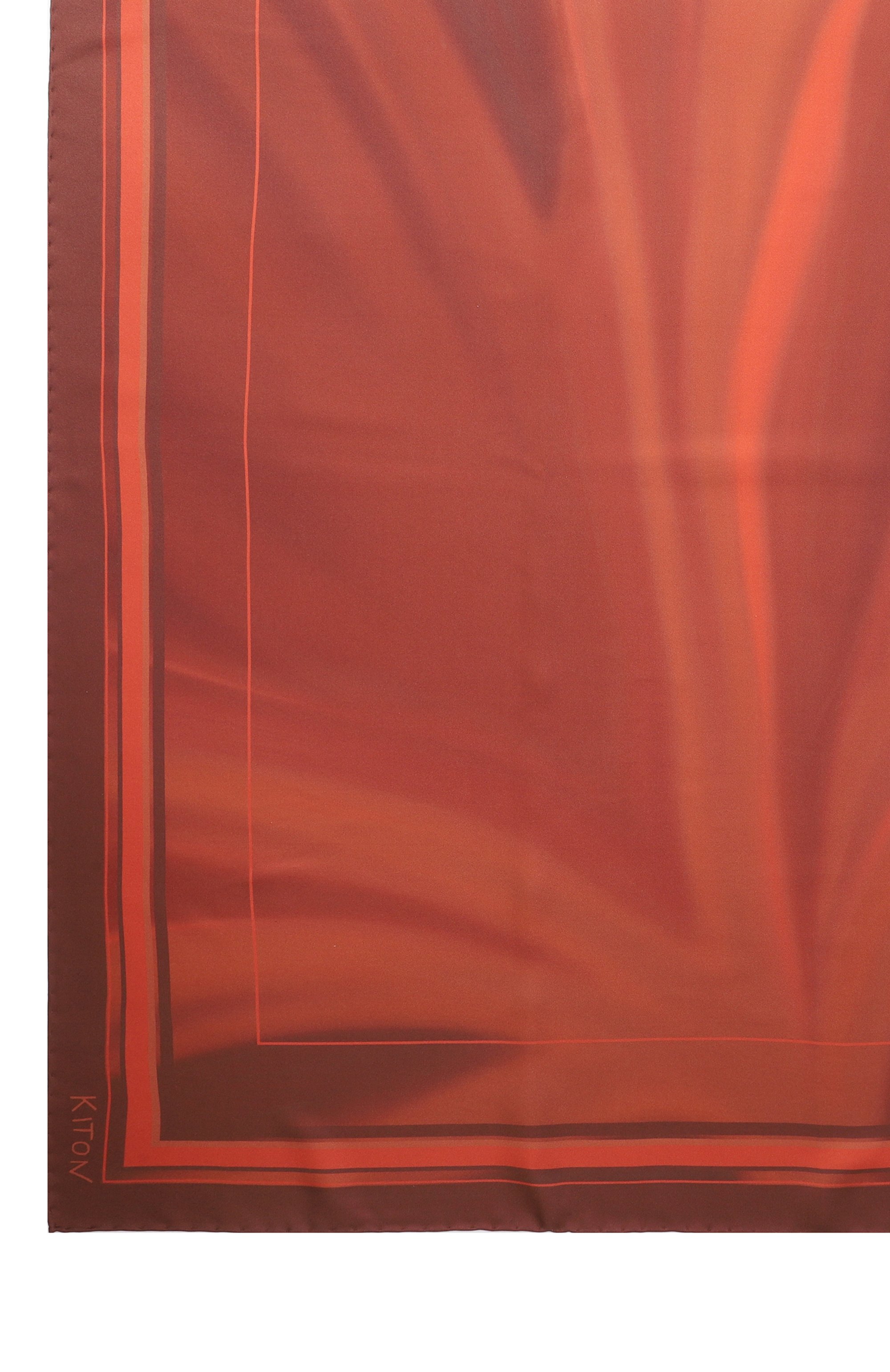 Шелковый платок KITON, арт. D53754K0530H04, фото 4