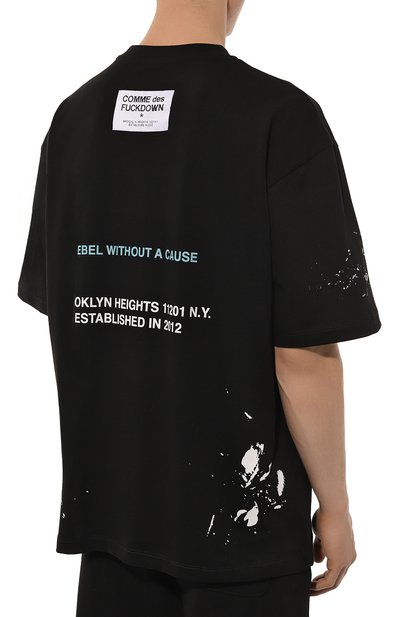 Хлопковая футболка COMME DES FUCKDOWN, арт. CFABM01322, фото 4