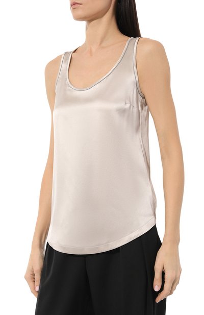 Шелковый топ BRUNELLO CUCINELLI, арт. M0C59B1009, фото 3