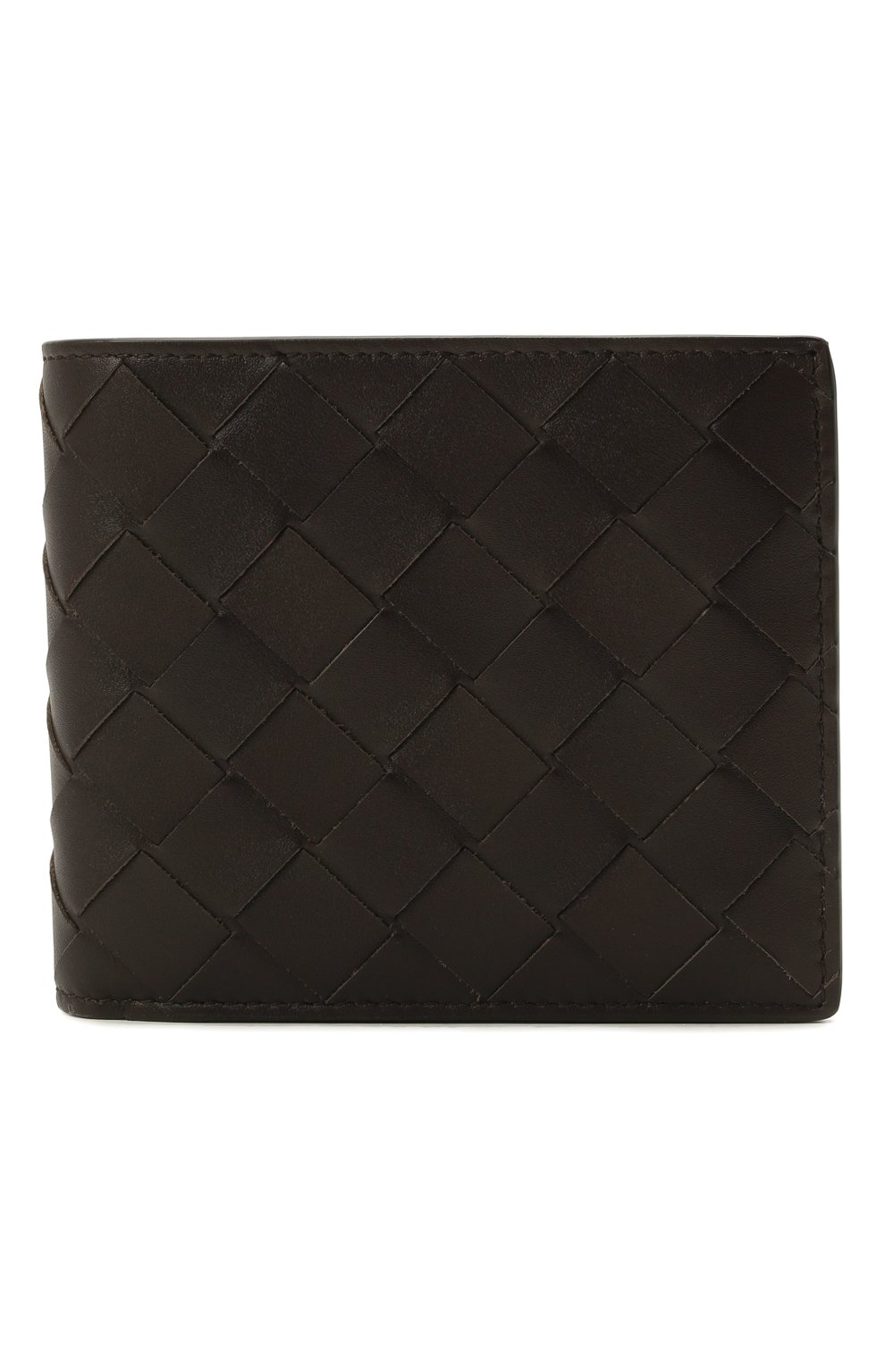 Кожаное портмоне BOTTEGA VENETA коричневого цвета по цене 69950 руб., арт. 605721/VCPQ4, фото 1 Кожаное портмоне BOTTEGA VENETA, арт. 605721/VCPQ4, фото 1