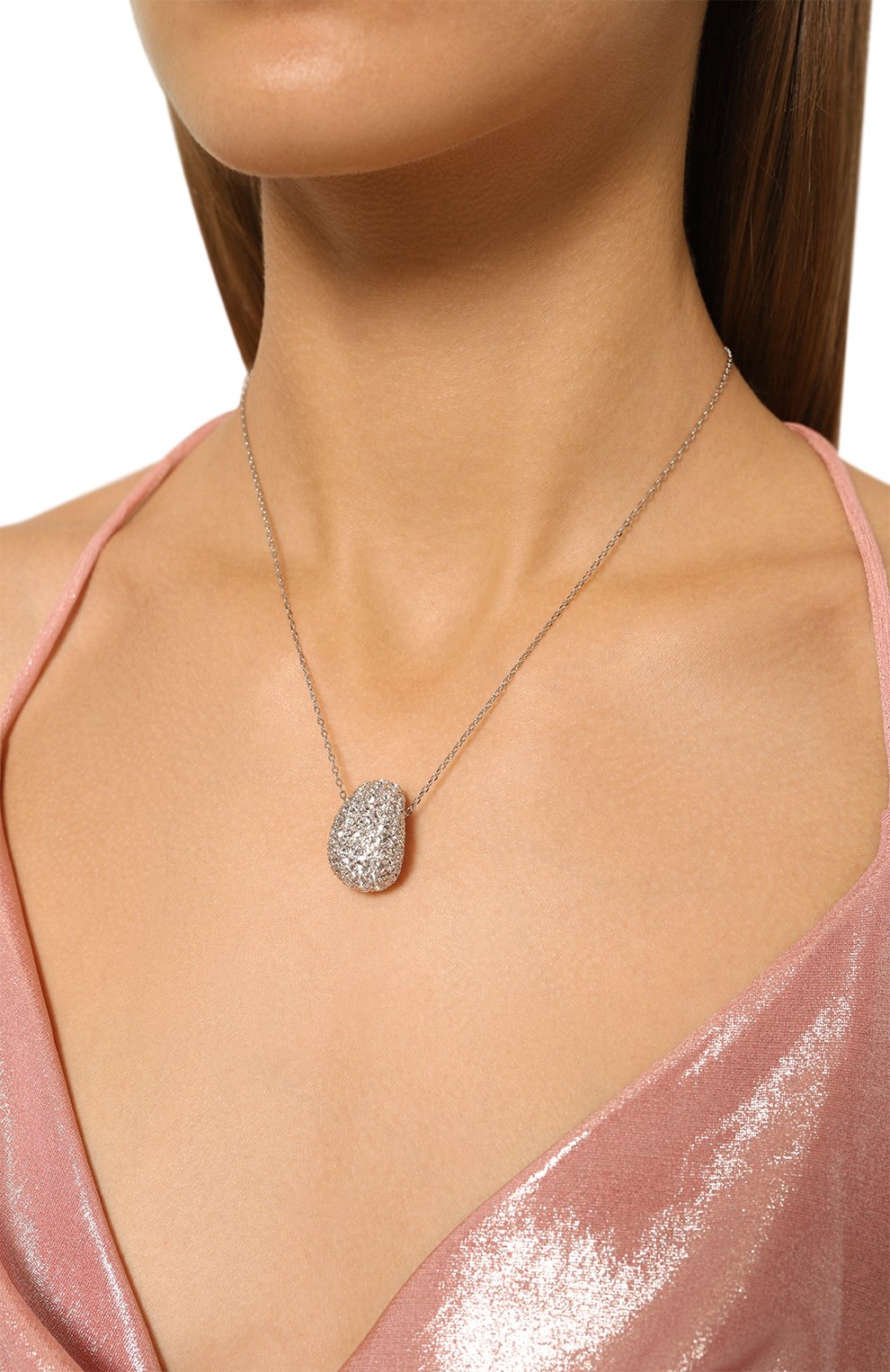 Кулон sublima на цепочке SWAROVSKI серебряного цвета по цене 29950 руб., арт. 5697190, фото 2 Кулон sublima на цепочке SWAROVSKI, арт. 5697190, фото 2