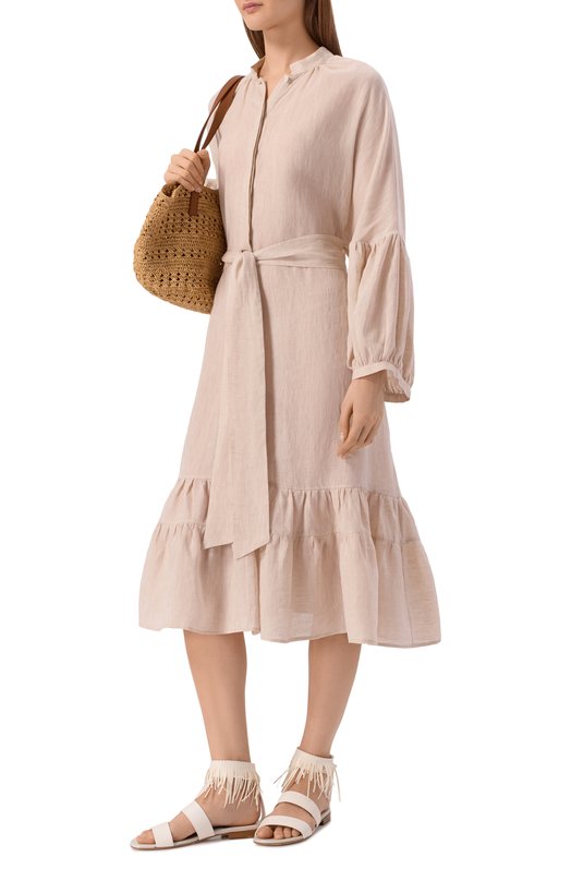 Кожаные сандалии Kiton D61809N01006 Белый  D61809N01006 Фото 3