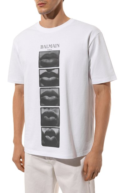Хлопковая футболка BALMAIN, арт. DH0EG000/GE07, фото 3