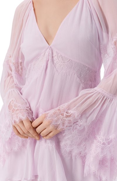 Шелковое платье LOVE SHACK FANCY, арт. D2993-3012, фото 4