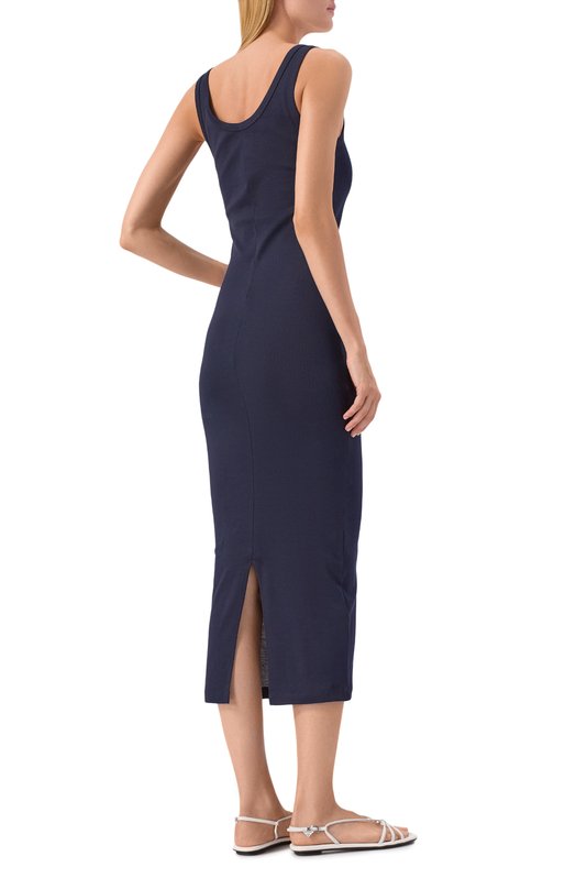Хлопковое платье Prada 33591/14L0 Синий  33591/14L0 Фото 4