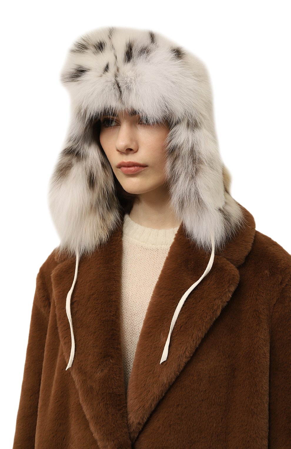 Шапка-ушанка сандра из меха норки и рыси FURLAND, арт. 0139616110009600000, фото 2