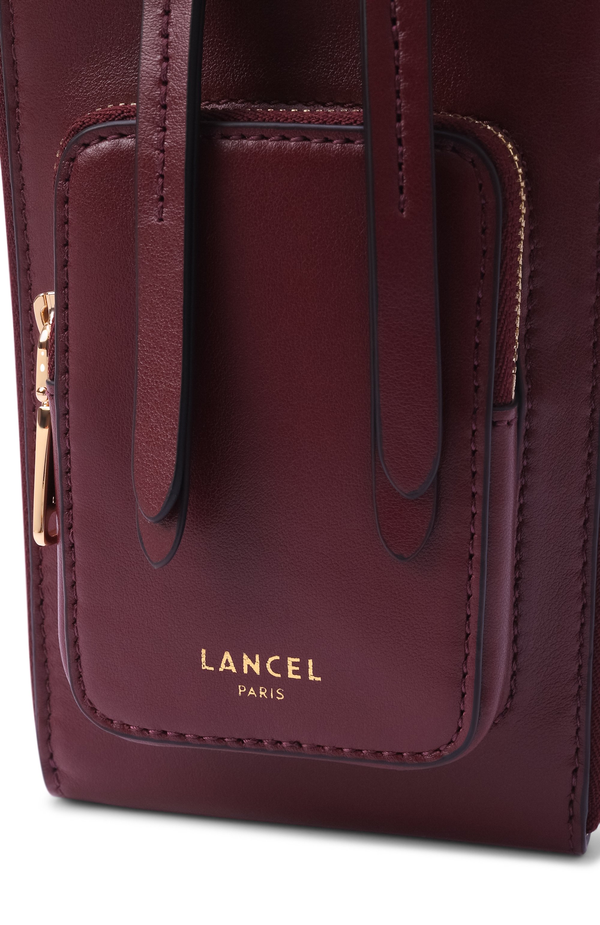 Сумка origami LANCEL бордового цвета по цене 29050 руб., арт. A13951, фото 6 Сумка origami LANCEL, арт. A13951, фото 6