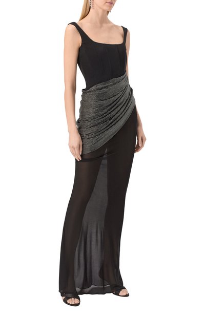 Платье с отделкой стразами GIUSEPPE DI MORABITO, арт. 04SSLD151FC 04428, фото 3