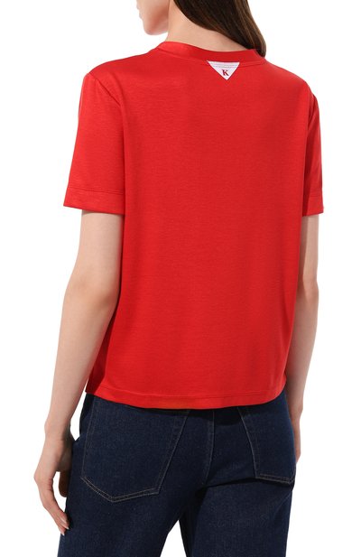 Футболка из вискозы KITON, арт. D53450S06299, фото 4