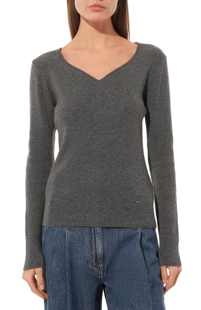 Кашемировый пуловер FREEAGE, арт. FW 20082-LGGM, фото 3