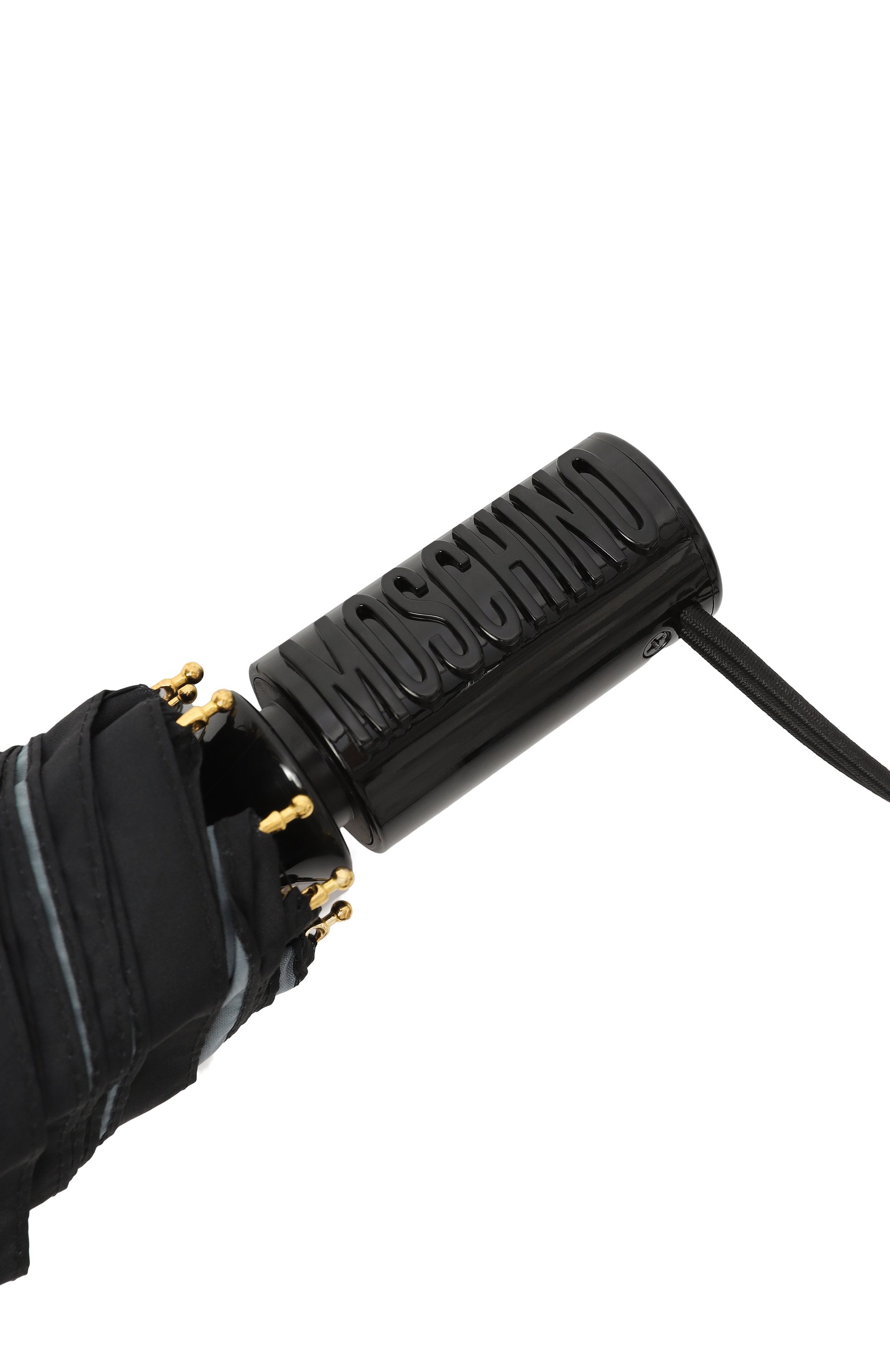 Складной зонт MOSCHINO черного цвета по цене 14300 руб., арт. 8953-0PENCL0SEA, фото 5 Складной зонт MOSCHINO, арт. 8953-0PENCL0SEA, фото 5