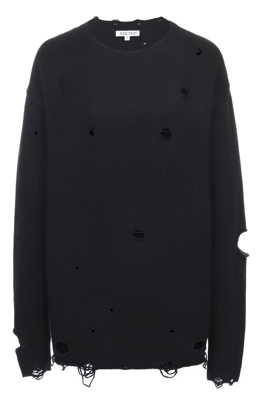 Свитер из шерсти и кашемира Addicted AD1004 Чёрный AD1004