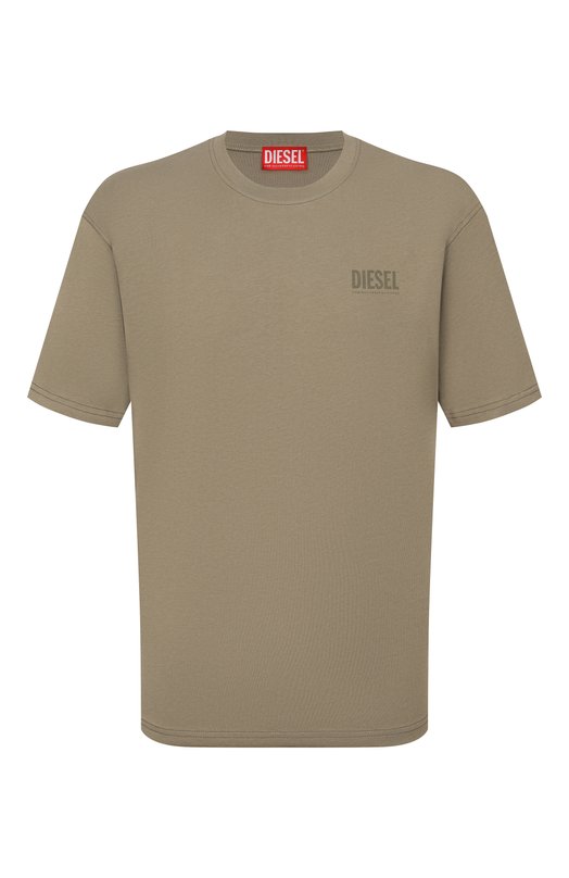 Хлопковая футболка Diesel A19985/0AGRI Зелёный A19985/0AGRI