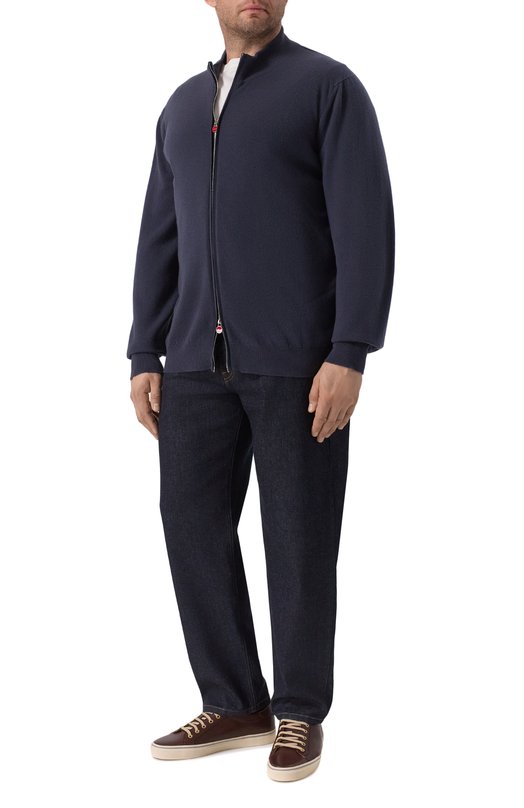 Кашемировый кардиган Kiton UMK1509K326 Синий  UMK1509K326 Фото 2