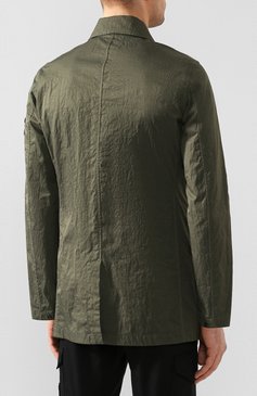 Мужской плащ STONE ISLAND хаки цвета, арт. 721540226 | Фото 4 (Материал внешний: Синтетический материал; Длина (верхняя одежда): До середины бедра; Мужское Кросс-КТ: Верхняя одежда, Плащ-верхняя одежда; Рукава: Длинные; Стили: Кэжуэл, Милитари; Материал сплава: Проставлено; Драгоценные камни: Проставлено)