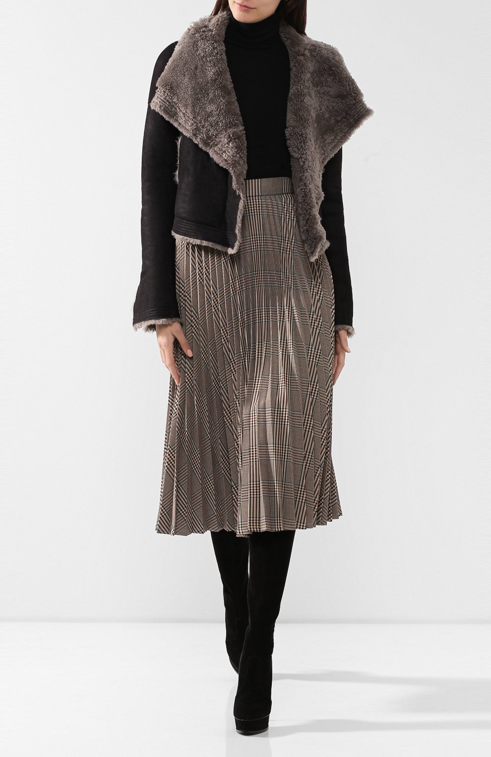 Дубленка RICK OWENS серого цвета по цене 258500 руб., арт. RP19F5753/LSHW, фото 2 Дубленка RICK OWENS, арт. RP19F5753/LSHW, фото 2