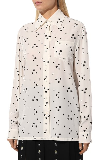 Шелковая рубашка PRADA, арт. P498E-1YHN-F0A72-211, фото 3