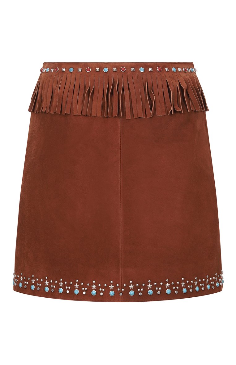 Замшевая юбка MIU MIU, арт. MPD514-8A7-F0324, фото 2