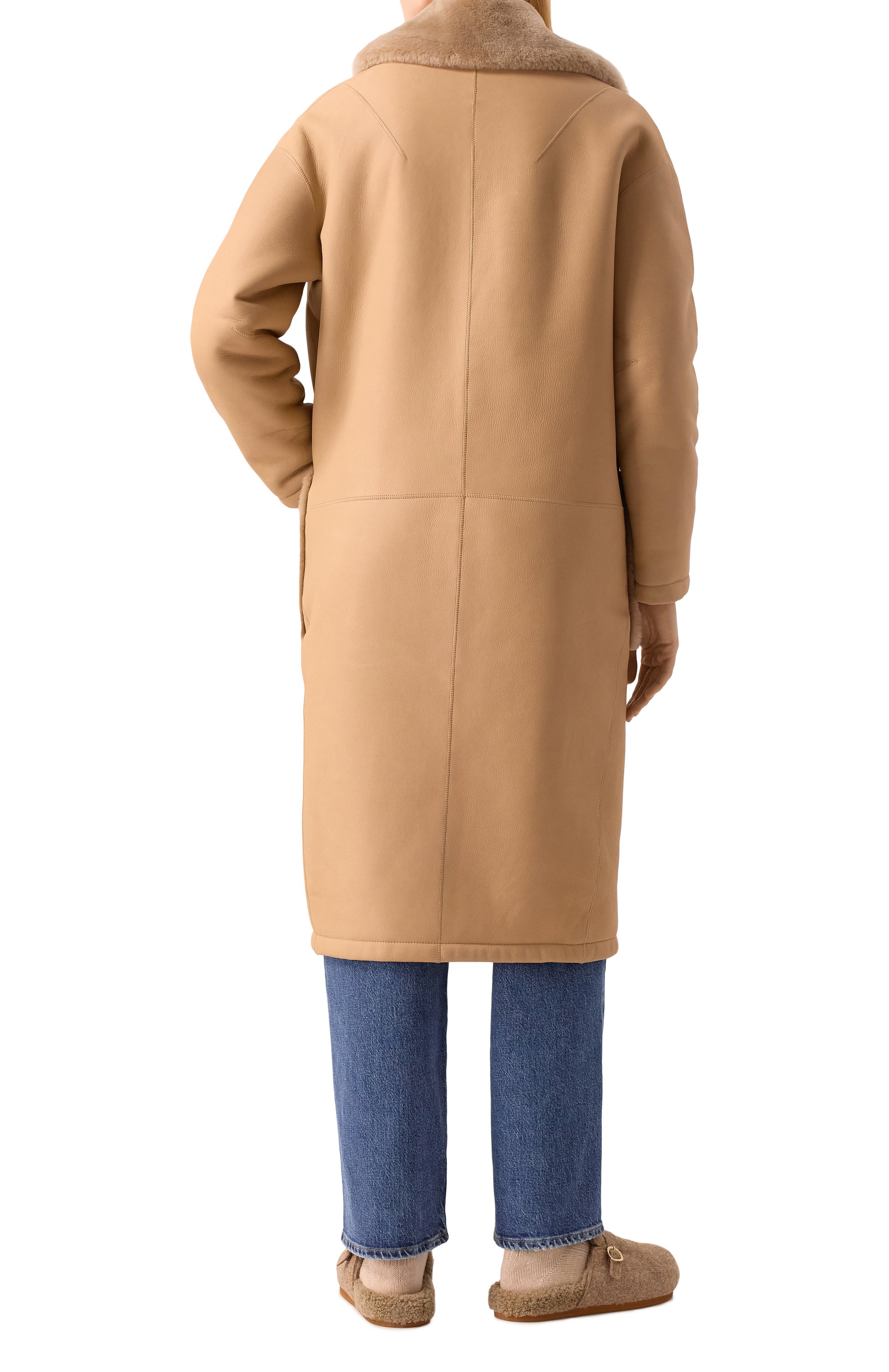 Дубленка из овчины LUDA NIKISHINA, арт. FC/FEDRA/NP-MR/BIEGE, фото 4