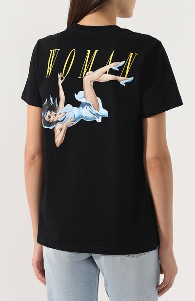 Хлопковая футболка OFF-WHITE, арт. 0WAA049R19B070471088, фото 4