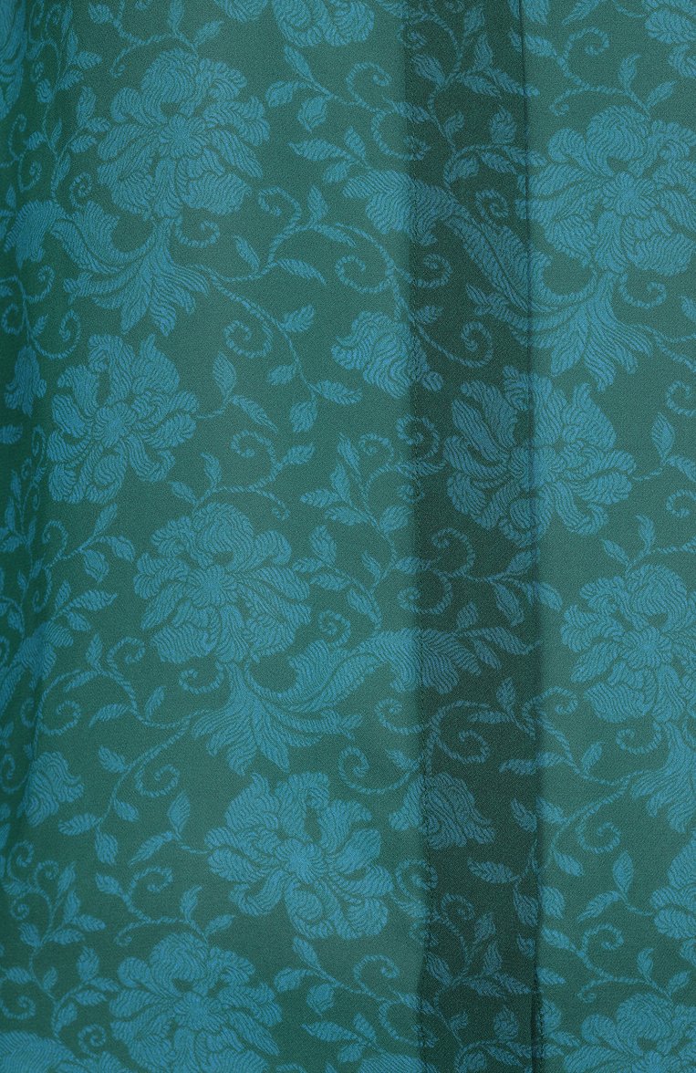 Женская блузка из вискозы DRIES VAN NOTEN зеленого цвета, арт. 251-010706-1011 | Фото 6 (Материал внешний: Вискоза; Длина (для топов): Стандартные; Рукава: Длинные; Стили: Кэжуэл; Принт: С принтом; Женское Кросс-КТ: Блуза-одежда)