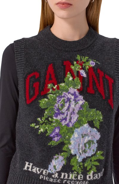 Шерстяной жилет GANNI, арт. K2596, фото 5