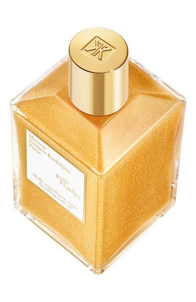 Мерцающее масло для тела gentle fluidity gold (200ml) MAISON FRANCIS KURKDJIAN бесцветного цвета по цене 21000 руб., арт. RA97286, фото 2 Мерцающее масло для тела gentle fluidity gold (200ml) MAISON FRANCIS KURKDJIAN, арт. RA97286, фото 2