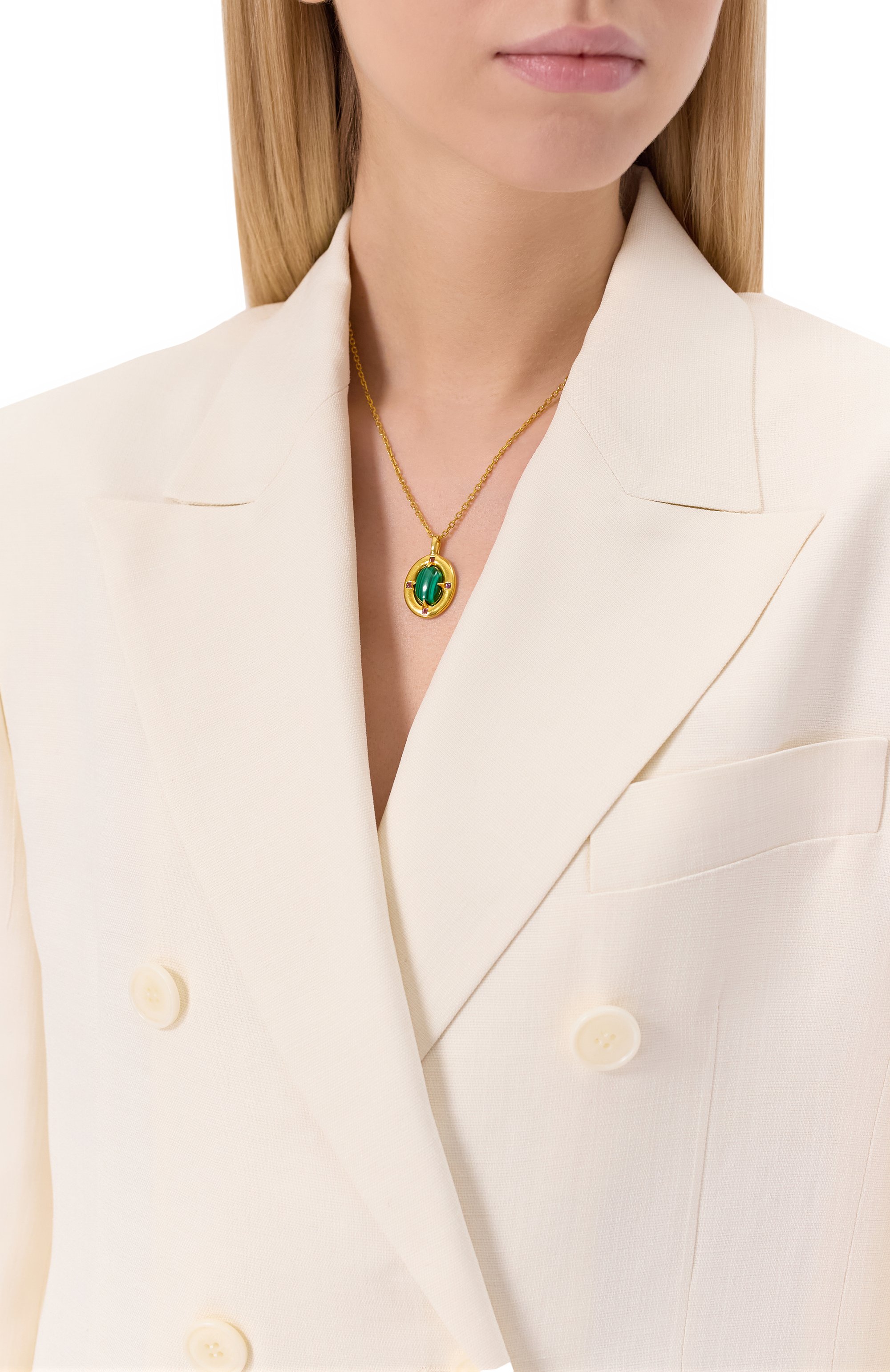 Подвеска ai с малахитом и аметистами MOONKA, арт. ai-bg-nl-mal, фото 2