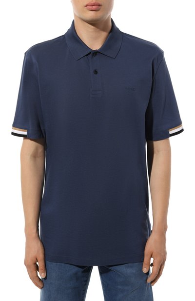 Хлопковое поло BOSS, арт. 50467113, фото 3