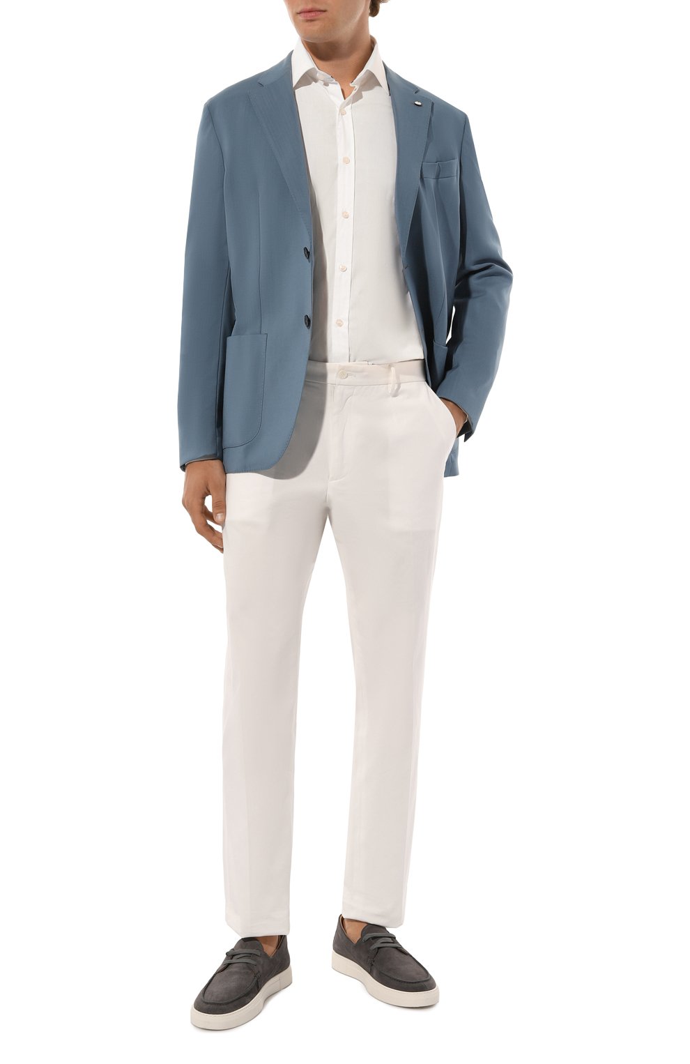 Шерстяной пиджак L.B.M. 1911 синего цвета по цене 87550 руб., арт. 2652/34030, фото 3 Шерстяной пиджак L.B.M. 1911, арт. 2652/34030, фото 3