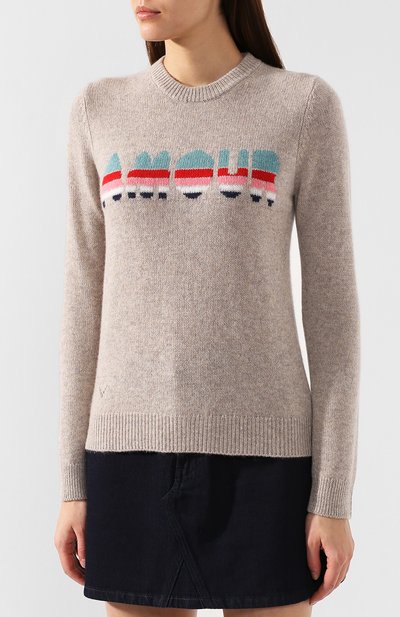 Кашемировый пуловер ZADIG AND VOLTAIRE бежевого цвета по цене 25650 руб., арт. WHML1104F, фото 3 Кашемировый пуловер ZADIG AND VOLTAIRE, арт. WHML1104F, фото 3