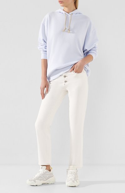 Хлопковое худи ACNE STUDIOS голубого цвета по цене 22800 руб., арт. AI0043/W, фото 2 Хлопковое худи ACNE STUDIOS, арт. AI0043/W, фото 2