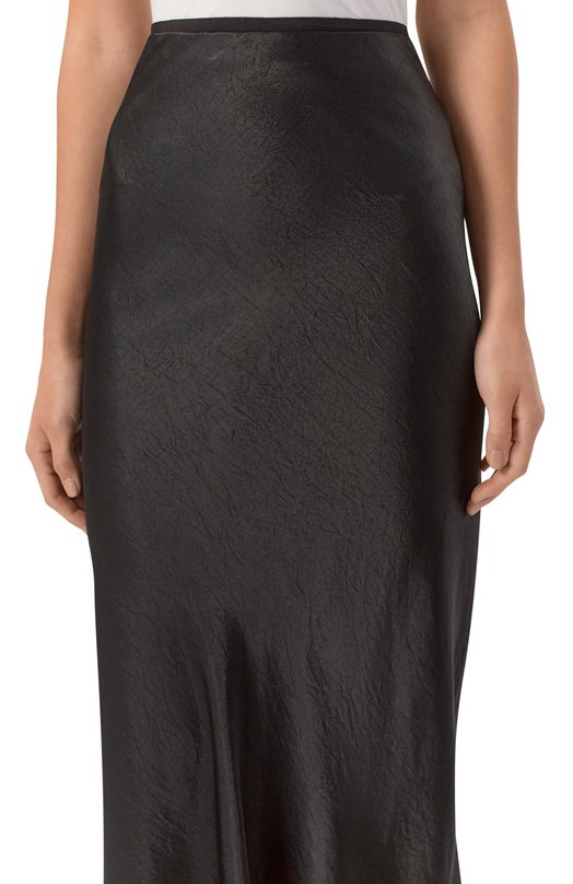 Атласная юбка Maison Margiela S29MA0512/M35586 Чёрный  S29MA0512/M35586 Фото 5