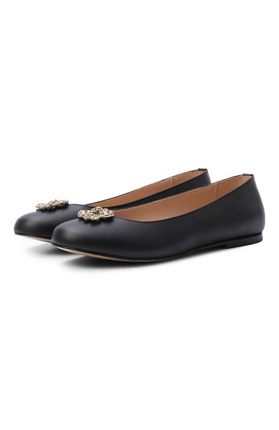 Кожаные балетки ELIE SAAB JUNIOR, арт. 80877/VAR1_001