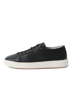 Мужские кожаные кеды SANTONI черного цвета, арт. MBCD21571BARCMMDN01 | Фото 4 (Подошва: Массивная; Материал внутренний: Натуральная кожа; Материал утеплителя: Без утеплителя; Региональные ограничения белый список (Axapta Mercury): RU; Стили: Классический; Материал сплава: Проставлено; Драгоценные камни: Проставлено; Материал внешний: Натуральная кожа; Кросс-КТ: Низкие; ширина носка стельки: 9,5, 9,7, 8,6, 8,8, 8,9, 9, 9,1, 9,3, 9,4; толщина подошвы: 3,8, 3,9, 3,7)