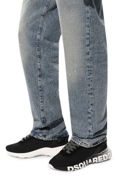 Мужские текстильные кроссовки fly DSQUARED2 черного цвета, арт. SNM0311/59206265 | Фото 3 (Материал внутренний: Текстиль; Драгоценные камни: Проставлено; Материал сплава: Проставлено; Подошва: Массивная; Материал внешний: Текстиль; Стили: Классический; Материал утеплителя: Без утеплителя; Кросс-КТ: Низкие)