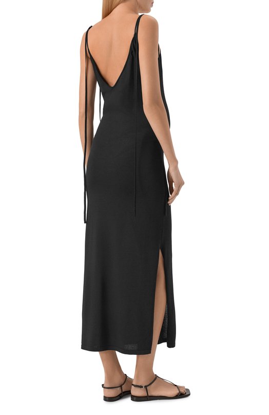 Платье из вискозы Pietro Brunelli AGG018/VIGCRE Чёрный  AGG018/VIGCRE Фото 3