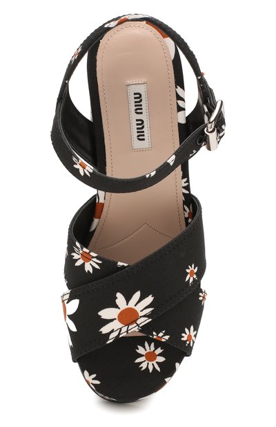 Текстильные босоножки MIU MIU, арт. 5XZ440/3L7K, фото 5