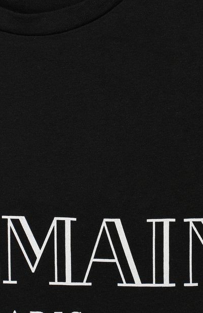 Хлопковая майка BALMAIN черного цвета по цене 16600 руб., арт. 6K8532/KX080/4-10, фото 3 Хлопковая майка BALMAIN, арт. 6K8532/KX080/4-10, фото 3