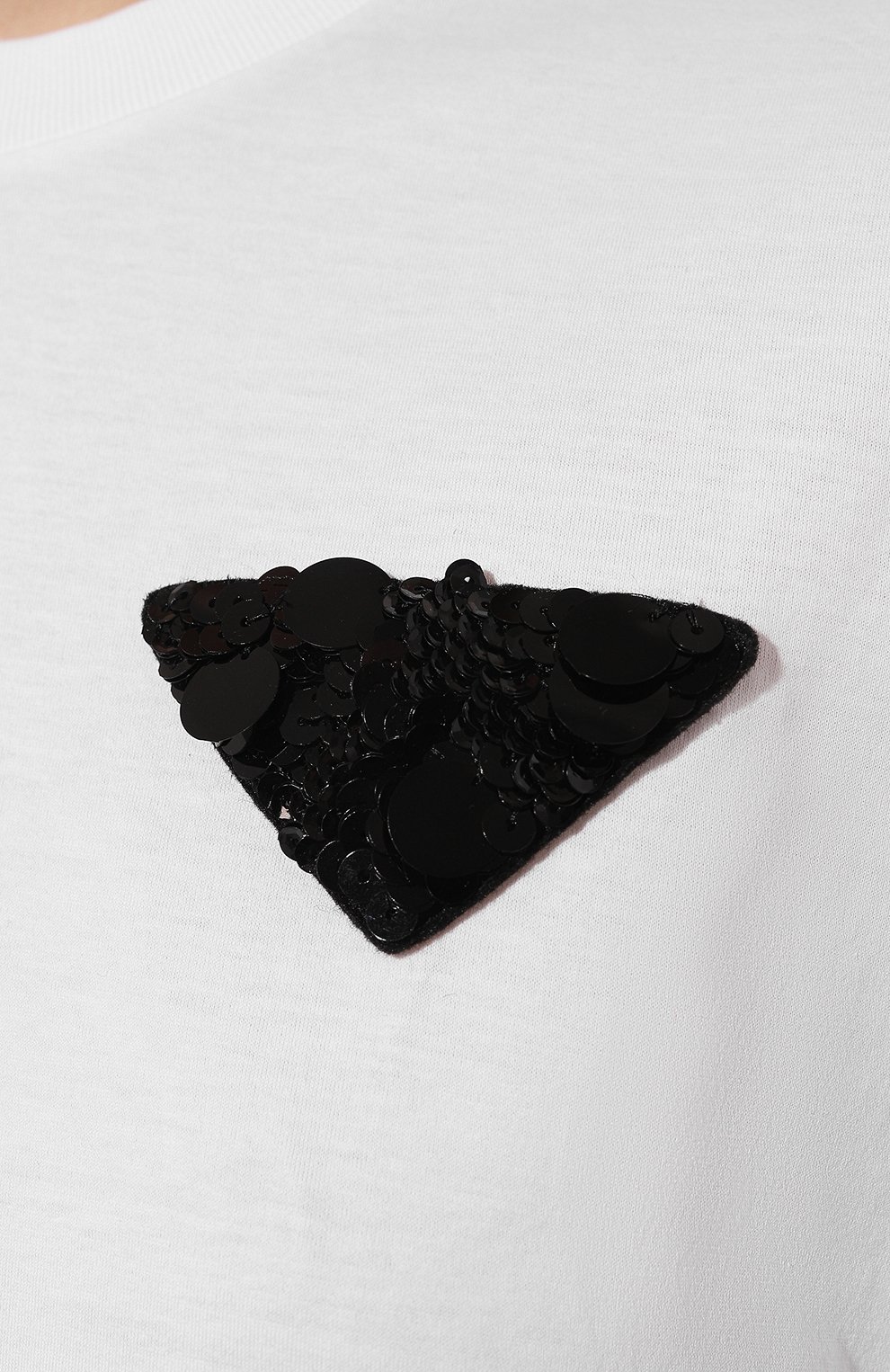 Хлопковая футболка PRADA, арт. 35838R-1ZVO-F0964-162, фото 5