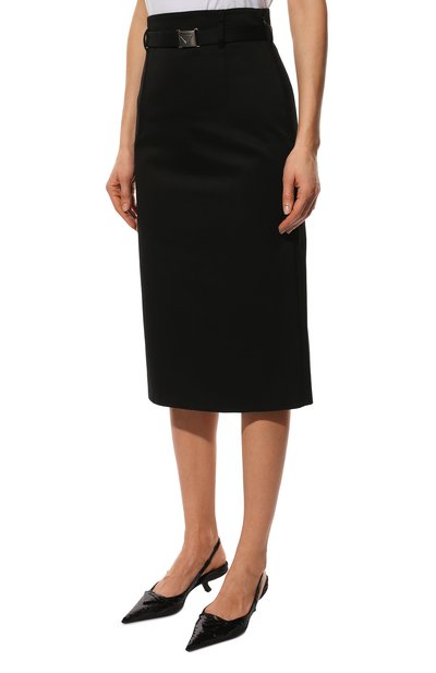 Хлопковая юбка PRADA, арт. P113UH-1UPX-F0002-221, фото 3