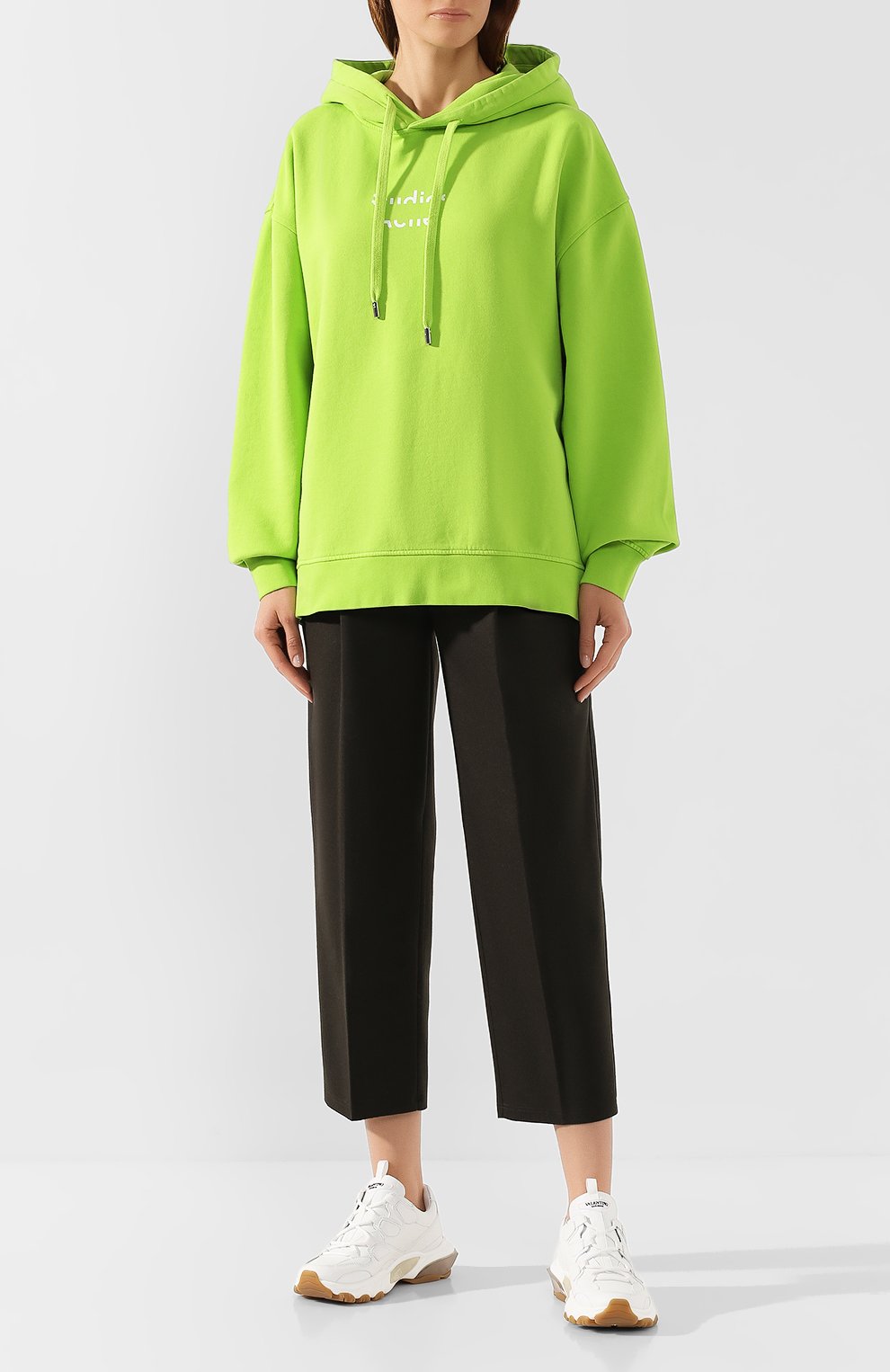 Хлопковое худи ACNE STUDIOS желтого цвета по цене 25250 руб., арт. AI0037, фото 2 Хлопковое худи ACNE STUDIOS, арт. AI0037, фото 2