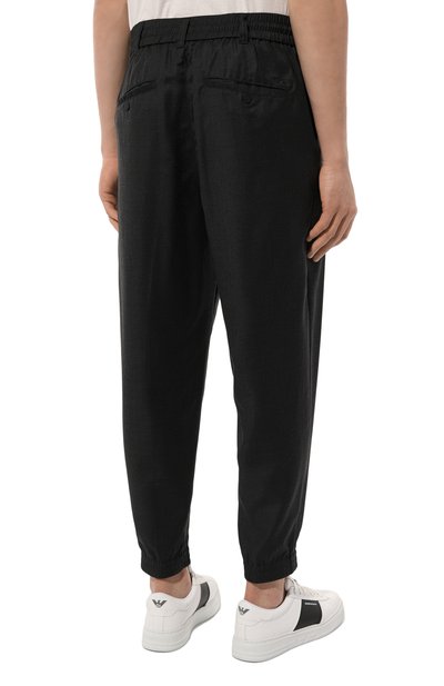 Джоггеры из шерсти и вискозы EMPORIO ARMANI, арт. 6D1PE9/1NVCZ, фото 4