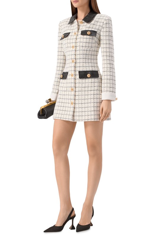 Туфли Holli 95 Amina Muaddi H0LLI MESH SLING 95/MESH Чёрный  H0LLI MESH SLING 95/MESH Фото 3