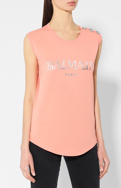 Хлопковый топ BALMAIN, арт. RF11075/I042, фото 3